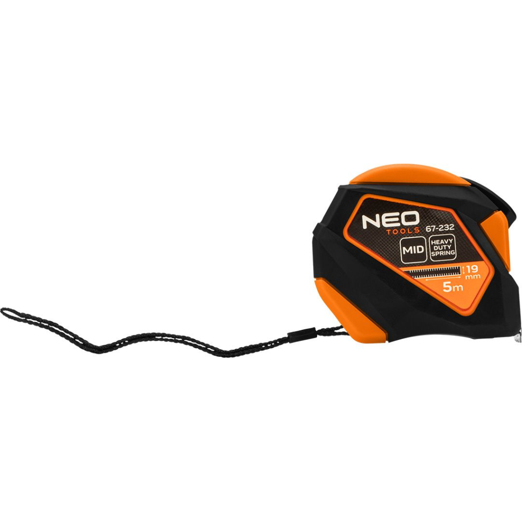 Рулетка Neo Tools 5мx19мм, з фіксатором змотування, магніт (67-232) - зображення 6