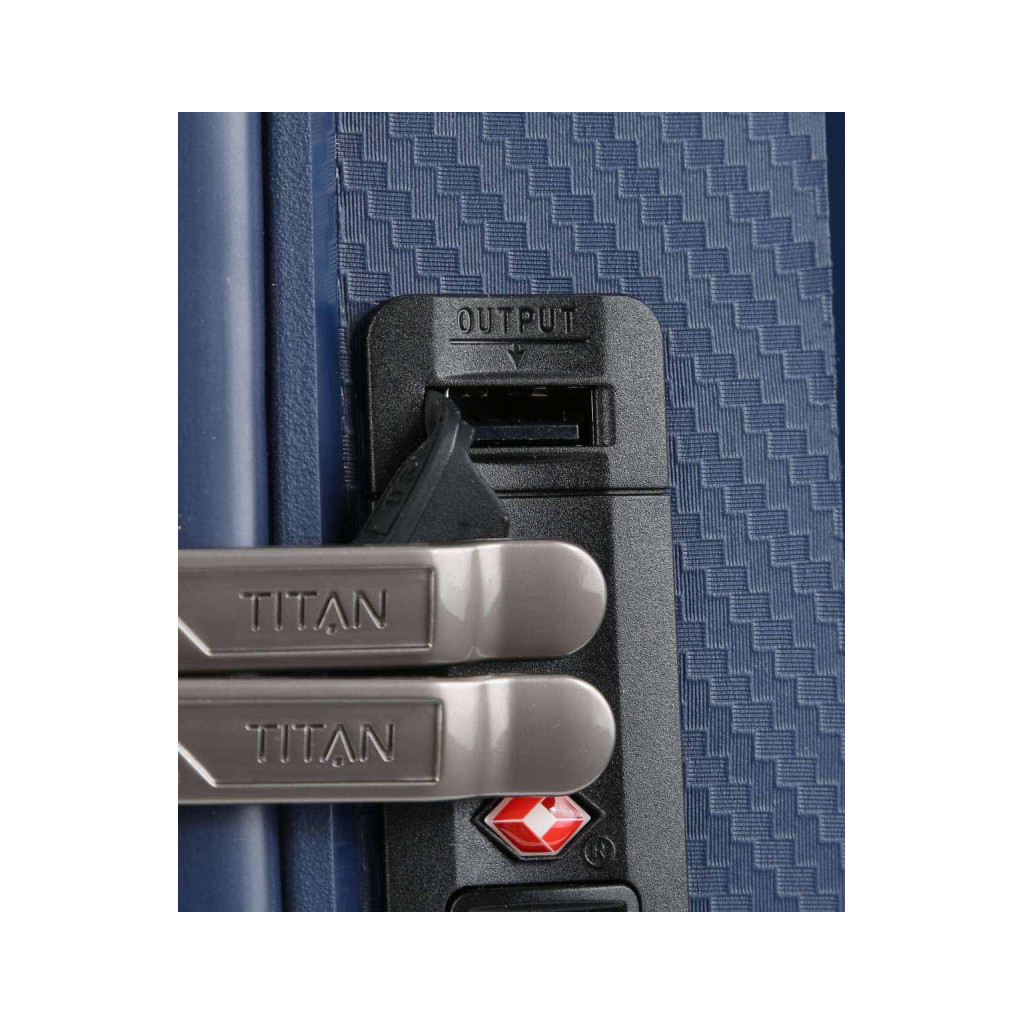 Валіза Titan Compax Navy S USB (Ti844406-20) - зображення 7
