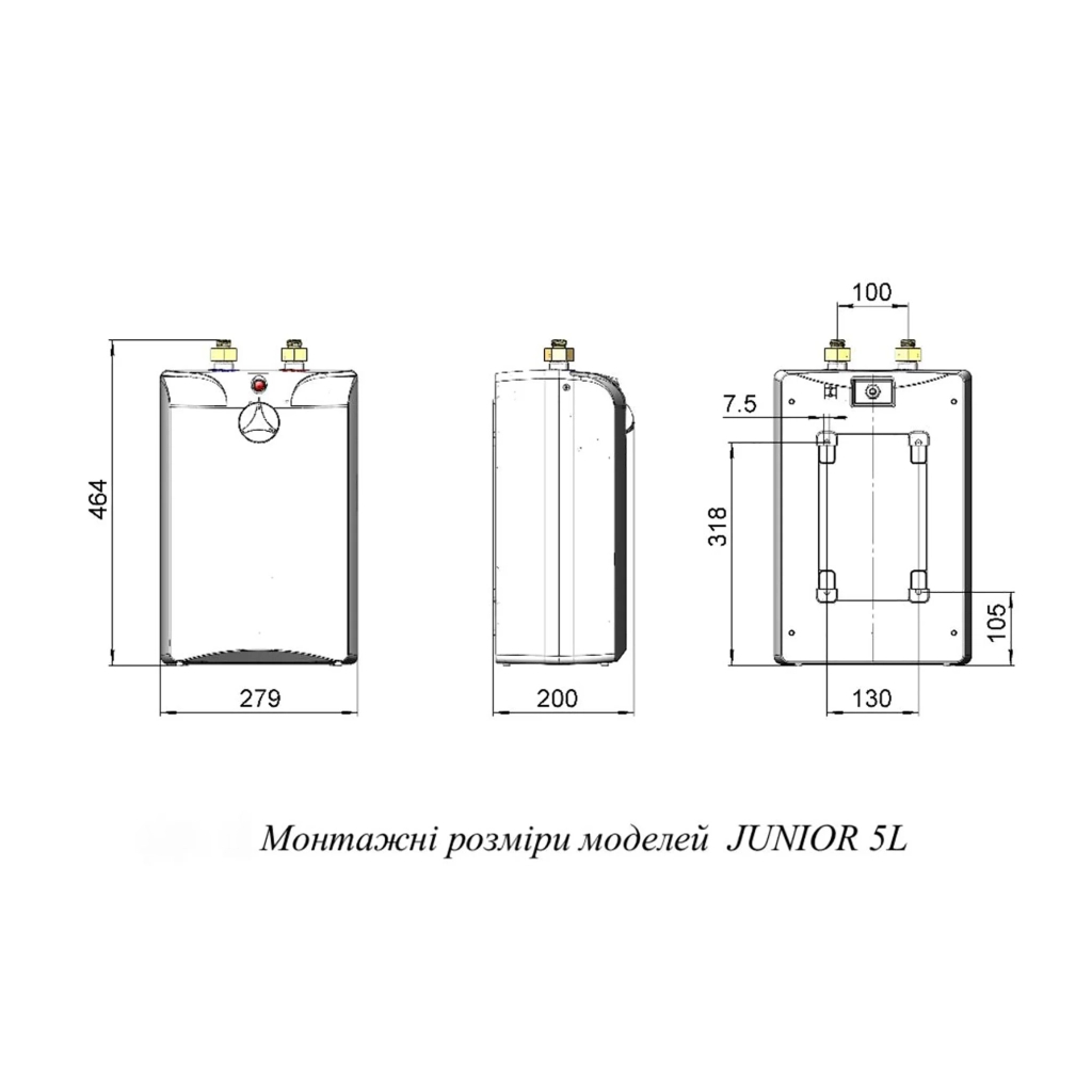Бойлер WHP Junior 5 - зображення 7