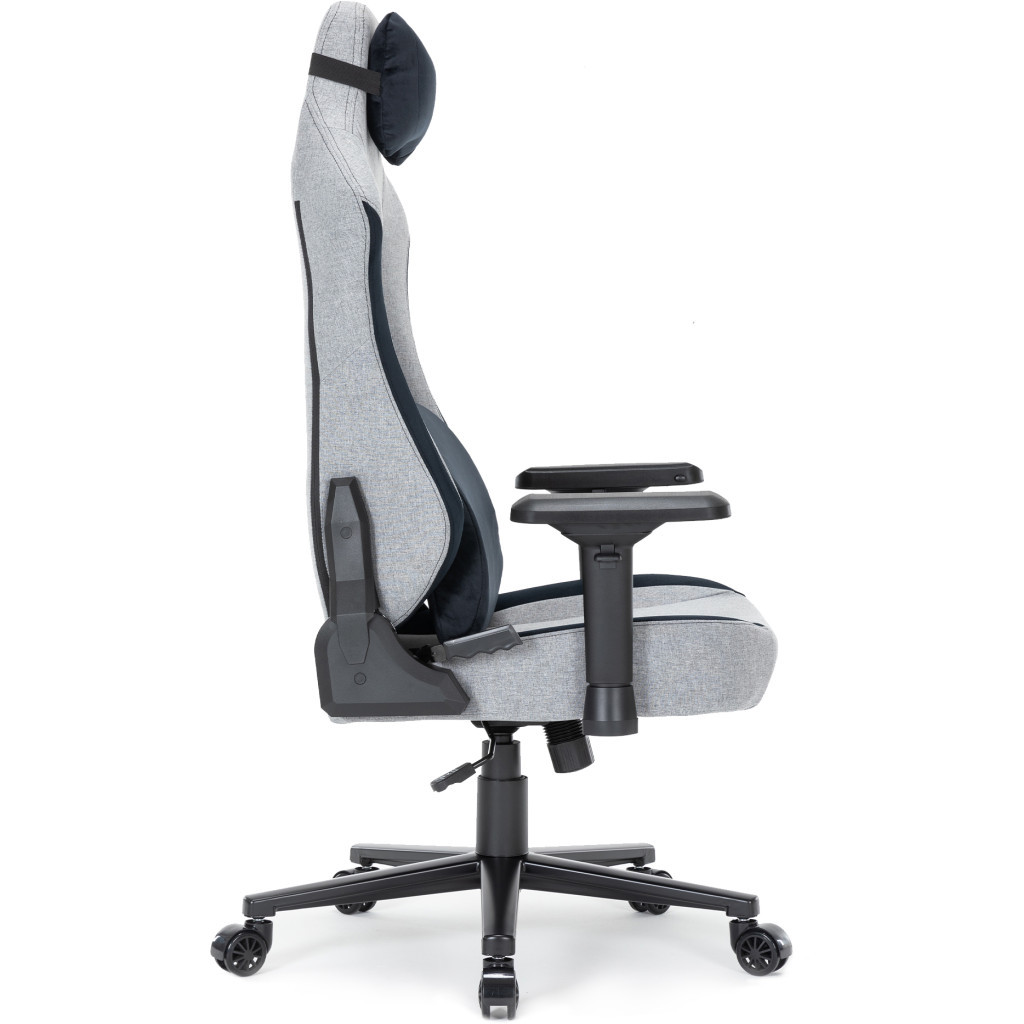 Крісло ігрове GamePro GC715DG Linen fabric Dark grey (GC715DG) - зображення 6