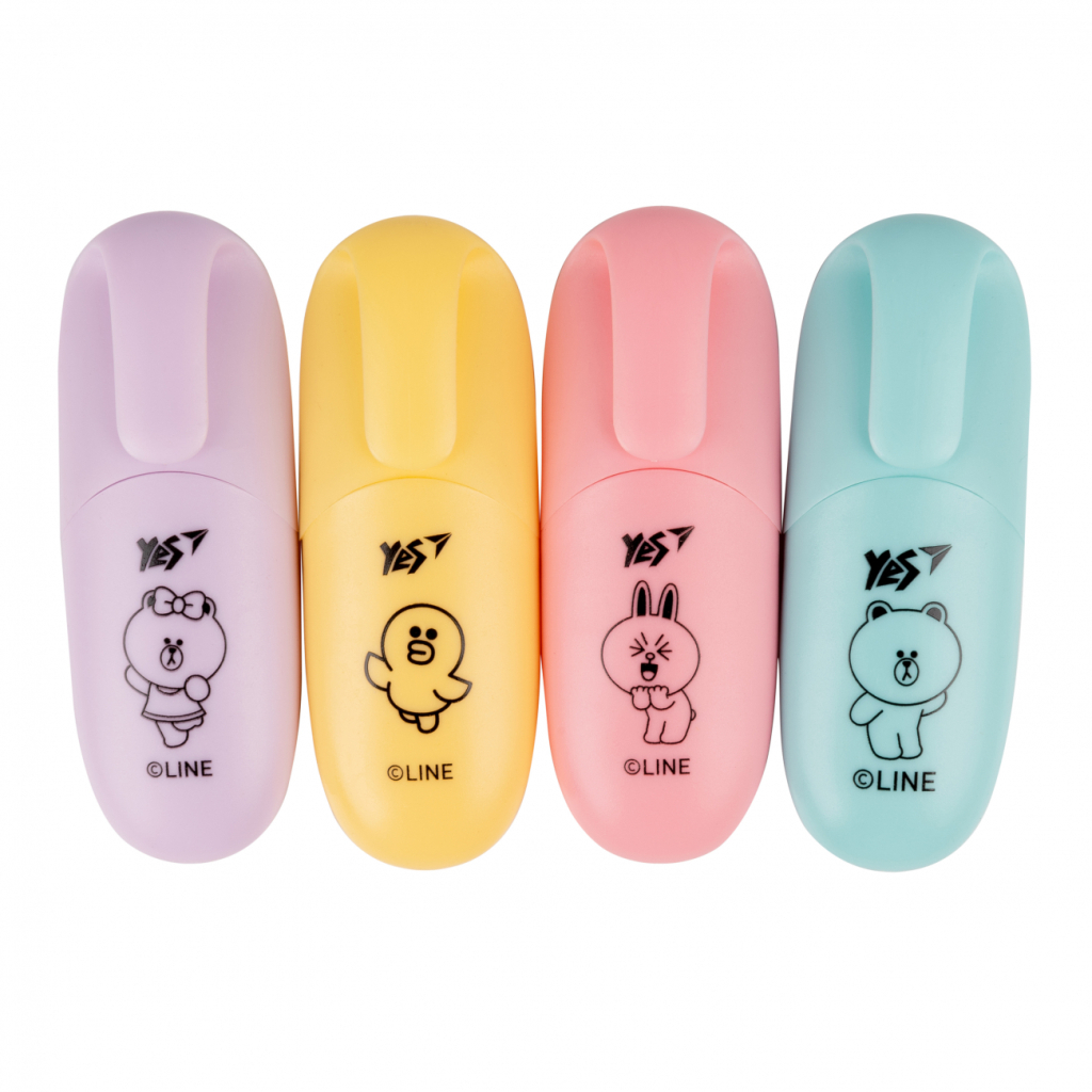 Набір маркерів Yes текстовий Line Friends 4 шт (390711) - зображення 2