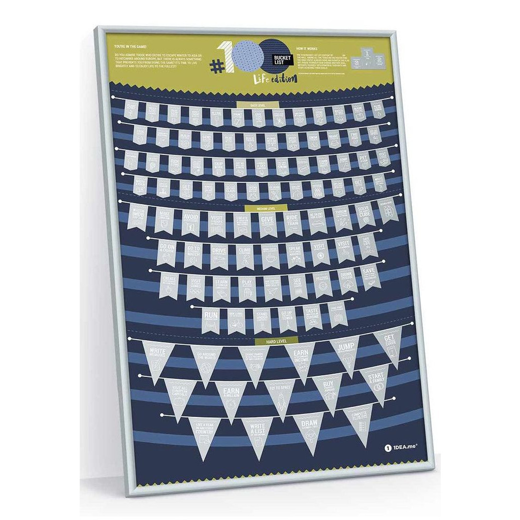 Скретч постер 1DEA.me 100 Справ Bucket List LIFE edition (13017) - изображение 3