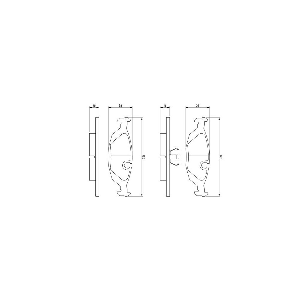 Гальмівні колодки Bosch 0 986 460 996 - зображення 1