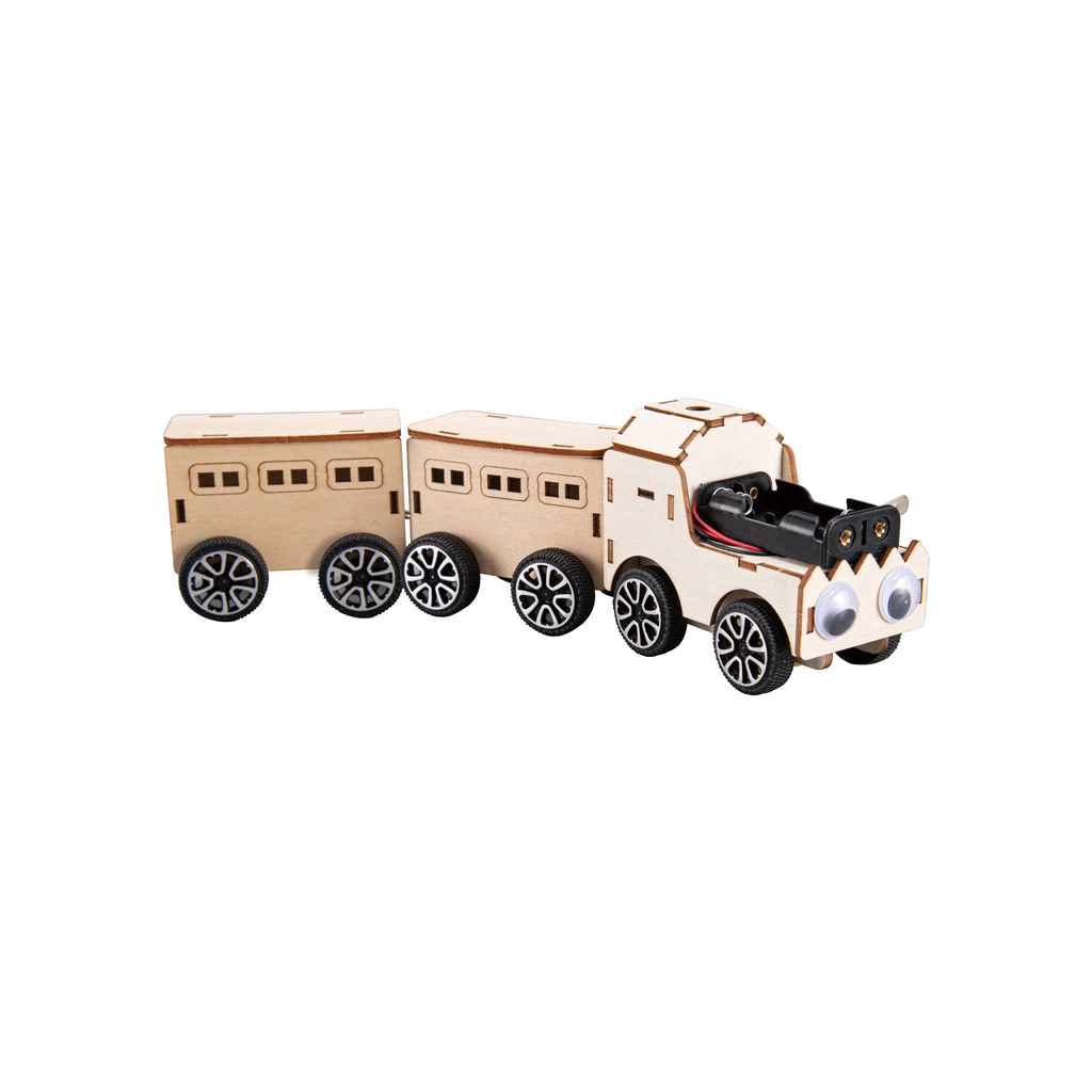 Конструктор Stem Поїзд Дерев'яний на батарейках (3858894673681) - зображення 2