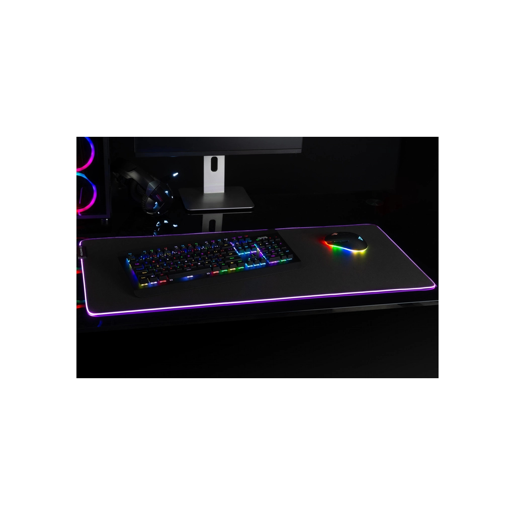Килимок для мишки Modecom Volcano Aira RGB Control Black (PMK-MC-VOLCANO-AIRA-RGB) - зображення 8