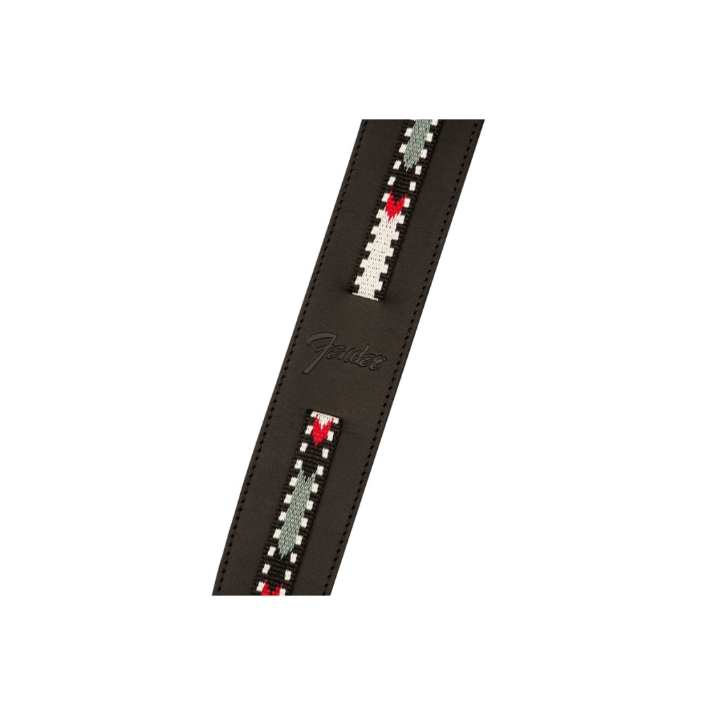 Ремінь для гітари Fender Strap Acoustic Paramount Leather Black (233389) - зображення 2