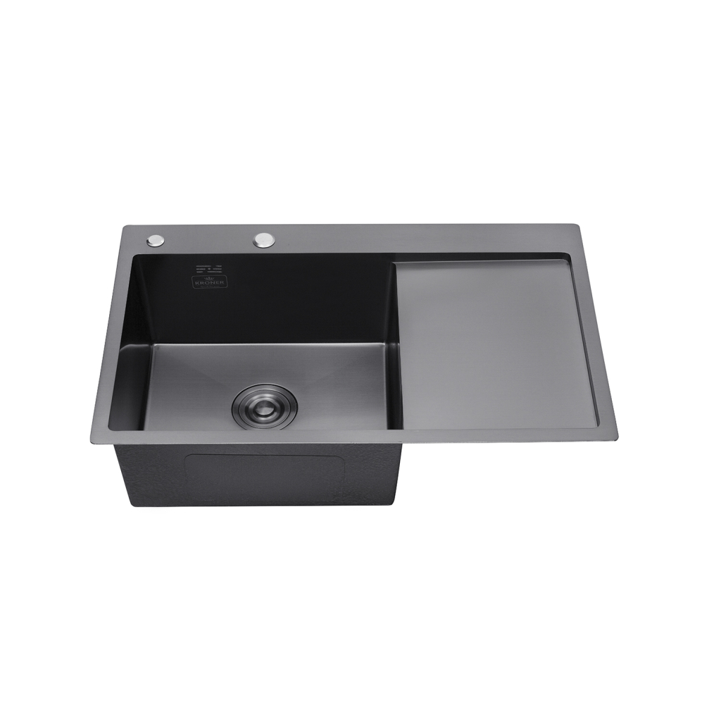 Мийка кухонна Kroner Schwarze-7849LHM (CV025278) - зображення 2