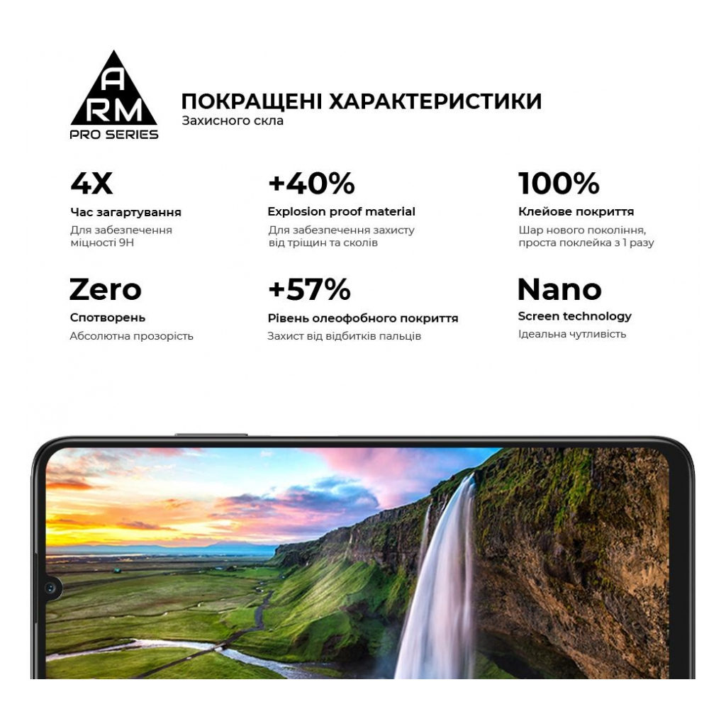 Скло захисне Armorstandart Pro Honor X7a Black (ARM69380) - зображення 5