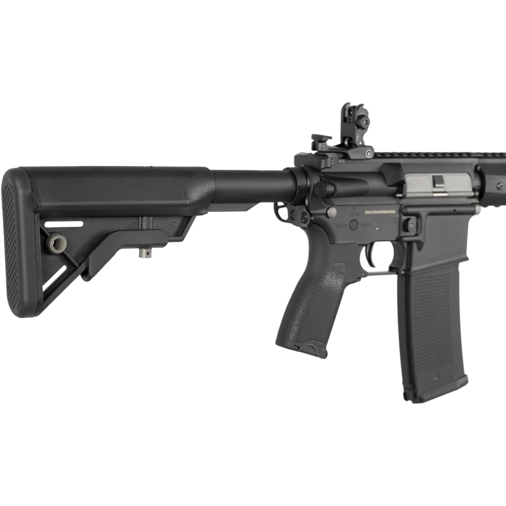 Гвинтівка страйкбольна Evolution Recon 10" Amplified Carbontech AEG Black (SL-1006) - зображення 4