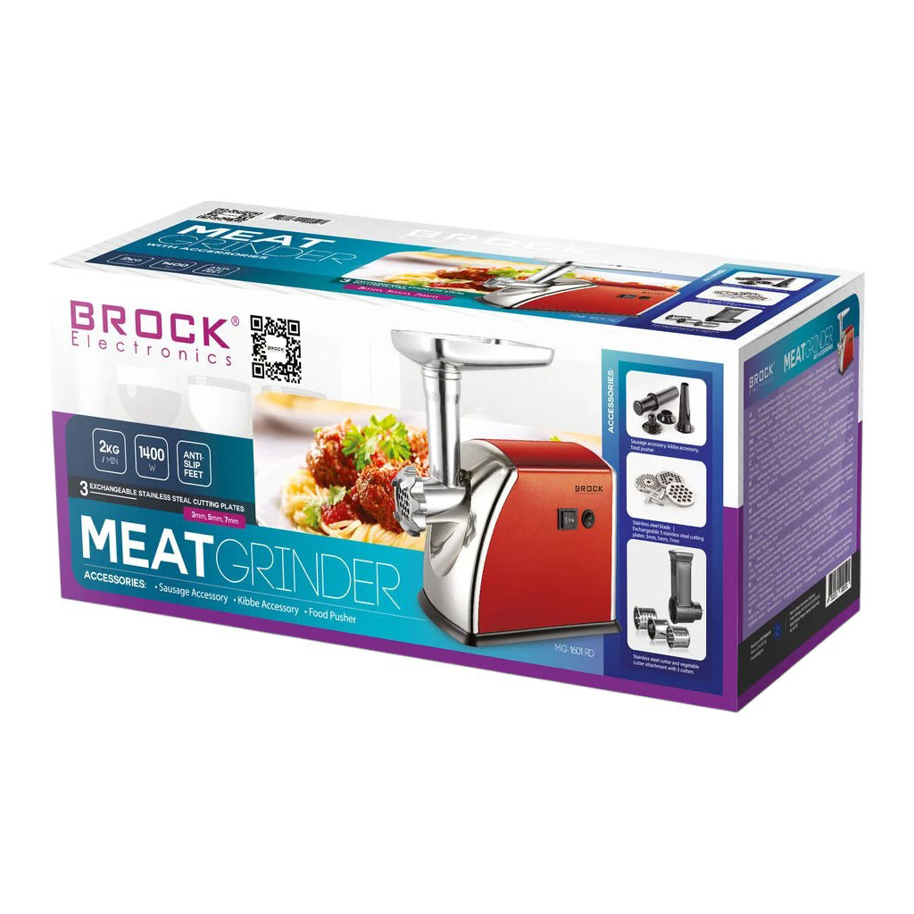 М'ясорубка Brock MG 1601 RD - зображення 11