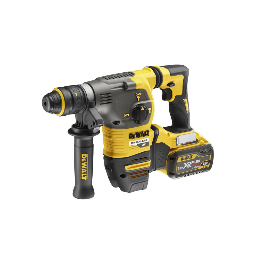 Перфоратор DeWALT SDS-Plus, 54 В, 3.5 Дж, 2x3Ah, 3 режими, кейс (DCH335X2) - зображення 3