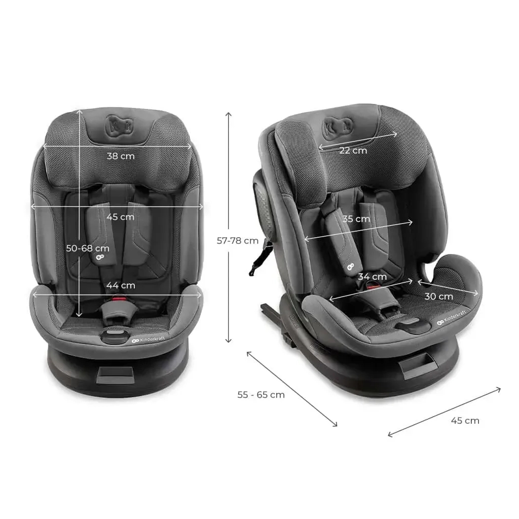 Автокрісло Kinderkraft Xpedition 3 i-Size 360 Grey (KCXPED03GRY0000) (5902533926770) - зображення 10