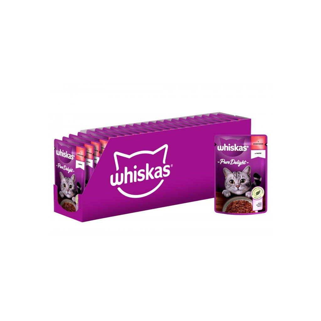 Вологий корм для кішок Whiskas Pure Delight з яловичиною в желе 85 г (5900951263194) - зображення 3