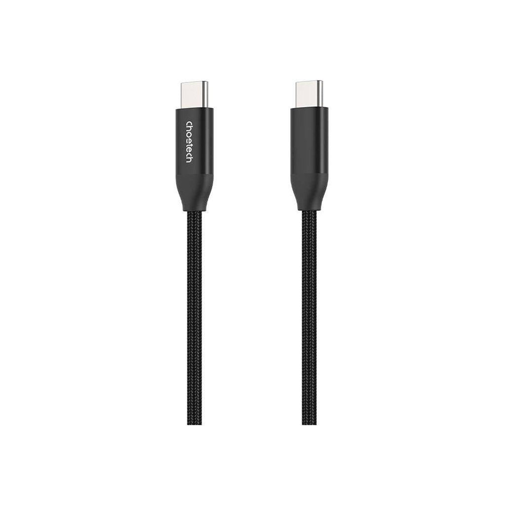 Дата кабель USB-C to USB-C 1.2m USB 3.1 Gen2 240W (50V/5A) Choetech (XCC-1035) - зображення 1