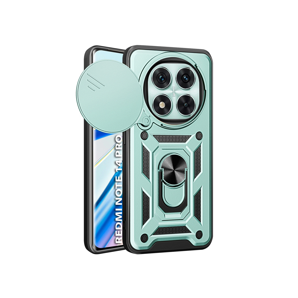 Чохол до мобільного телефона BeCover Military Xiaomi Redmi Note 14 Pro 5G Dark Green (712870) - зображення 1