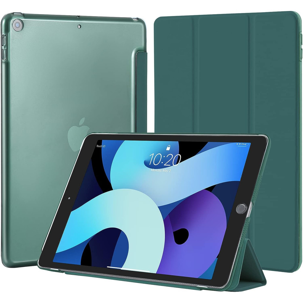 Чохол до планшета BeCover Tri Fold Hard Apple iPad 10.2 2019/2020/2021 Dark Green (709656) - зображення 2