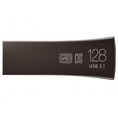 USB флеш накопичувач Samsung 128GB Bar Plus Black USB 3.1 (MUF-128BE4/APC) - изображение 2