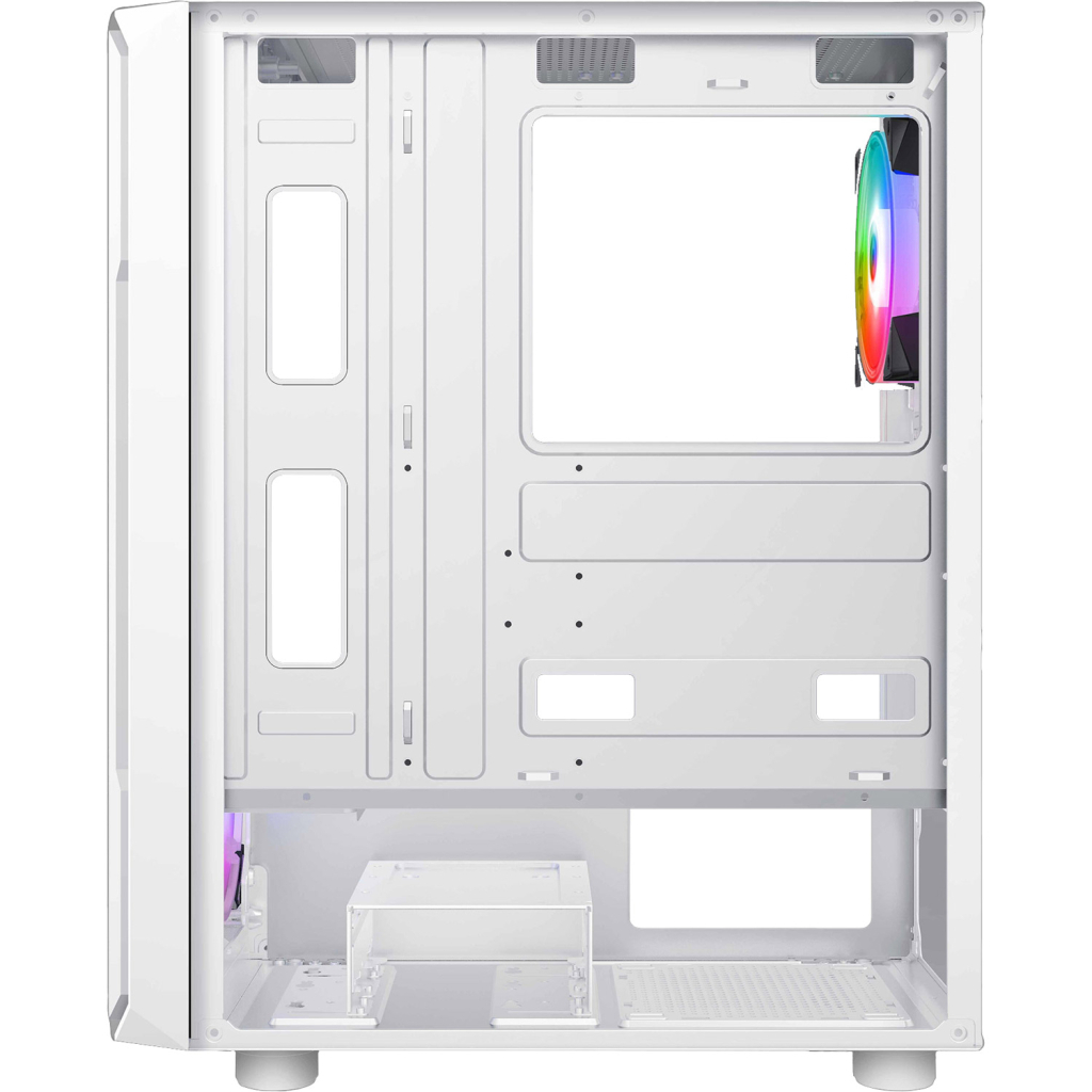 Корпус 2E Gaming Hexagon G338W, без БЖ, 2xUSB 3.0, 1xUSB Type-C, 1x120mm, 3x120mm ARGB, TG Side Panel, AT (2E-G338W) - зображення 4