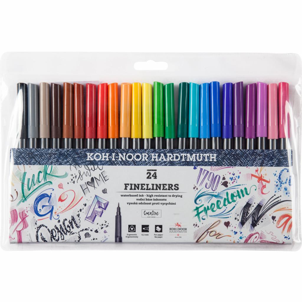 Лайнер Koh-i-Noor набір Асорті 0.3 мм пластик 24 шт (777024) - зображення 1