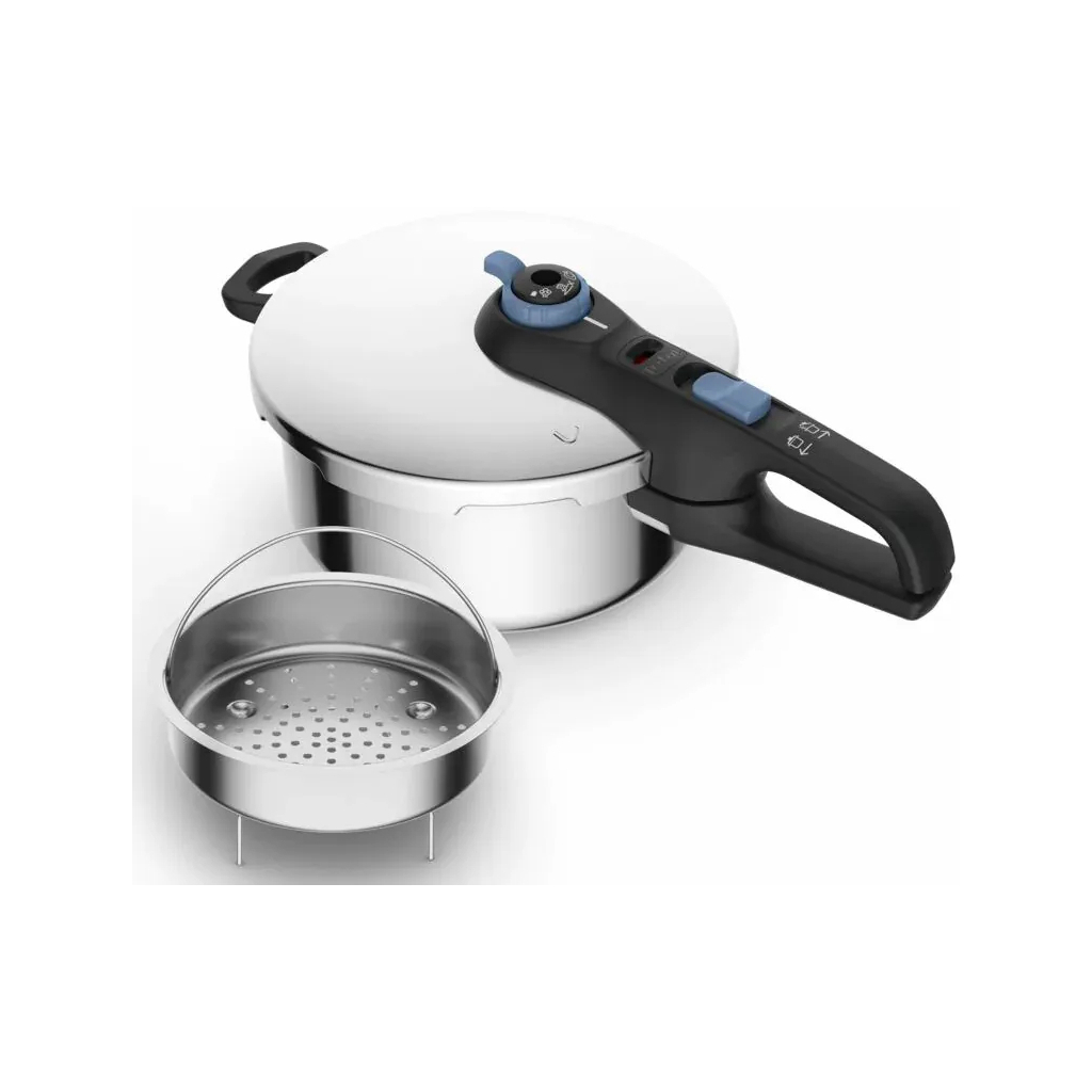 Каструля Tefal Secure Trendy, 4л, (скороварка) з паровим кошиком (P2580402) - picture 2