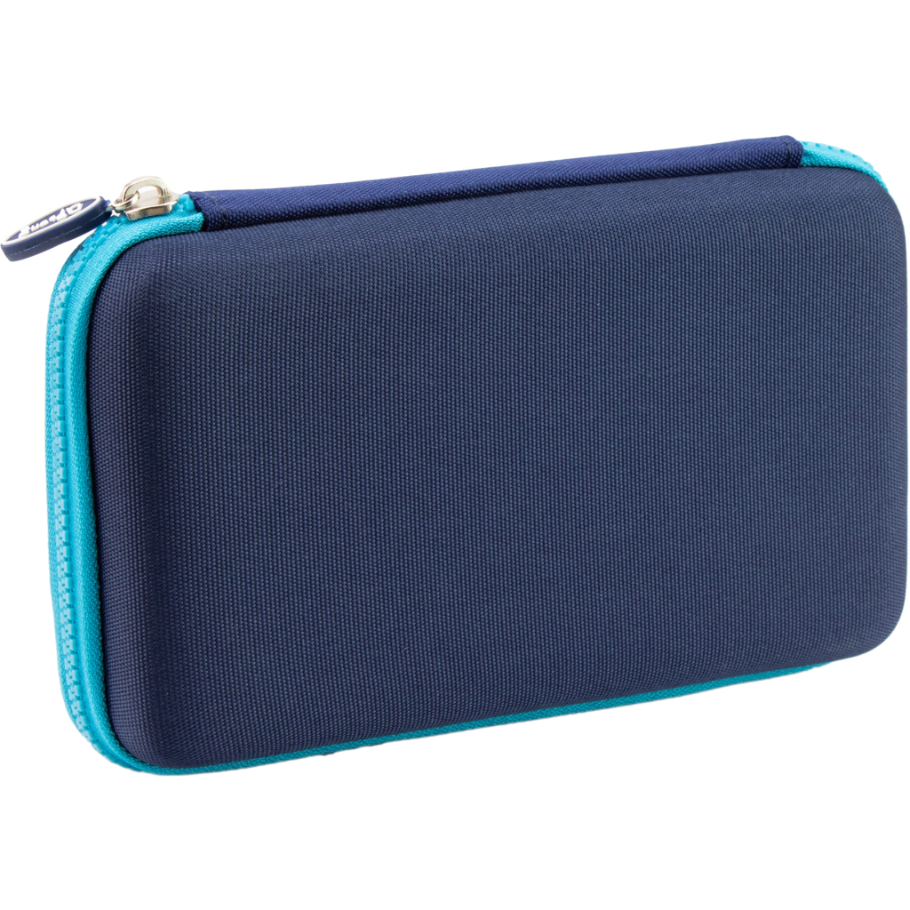 Пенал Cool For School з металевою аплікацією 1 відділення Темно-синій (QT-5795-Royal Blue) - зображення 2