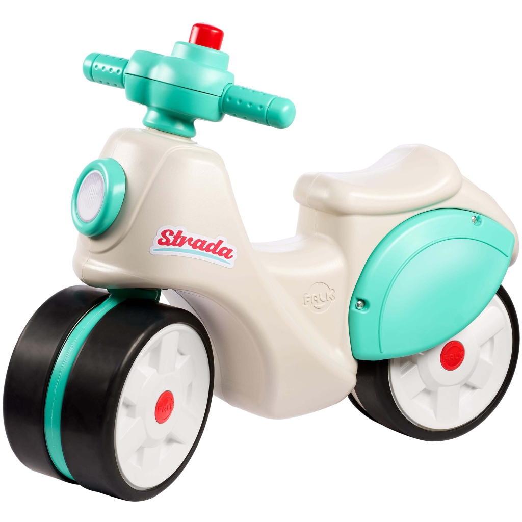 Біговел Falk із безшумними колесами Strada біло-бірюзовий (3016200801191) - зображення 1