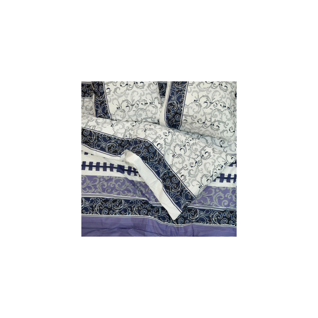 Постільна білизна Viluta 8630 ранфорс полуторна (8630 синій-pl) - зображення 2