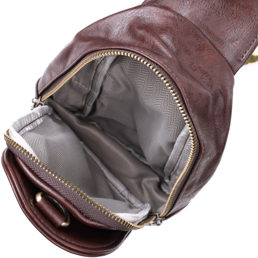 Сумка Vintage З екошкіри Коричнева (22794) - зображення 7