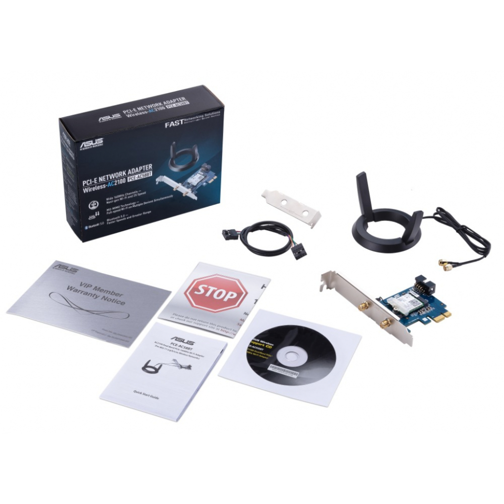 Мережева карта Wi-Fi ASUS PCE-AC58BT - зображення 5