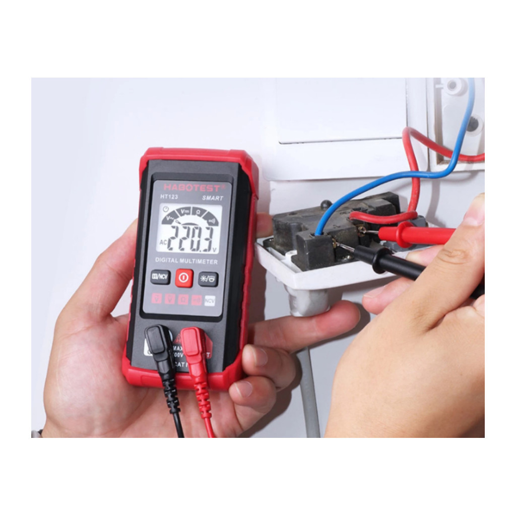 Цифровий мультиметр Habotest HT123 DC600V, AC600V (HT123) - зображення 4