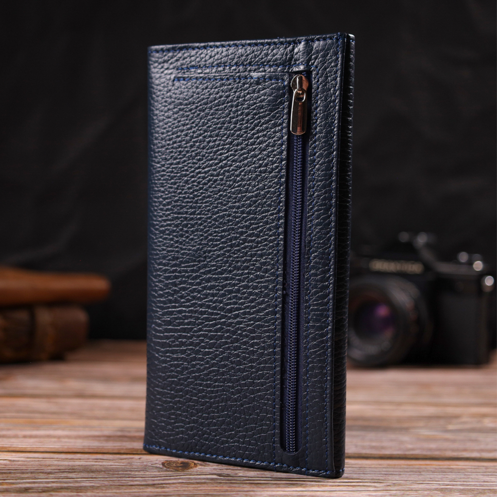 Гаманець Canpellini З натуральної шкіри Синій (21830) - зображення 9