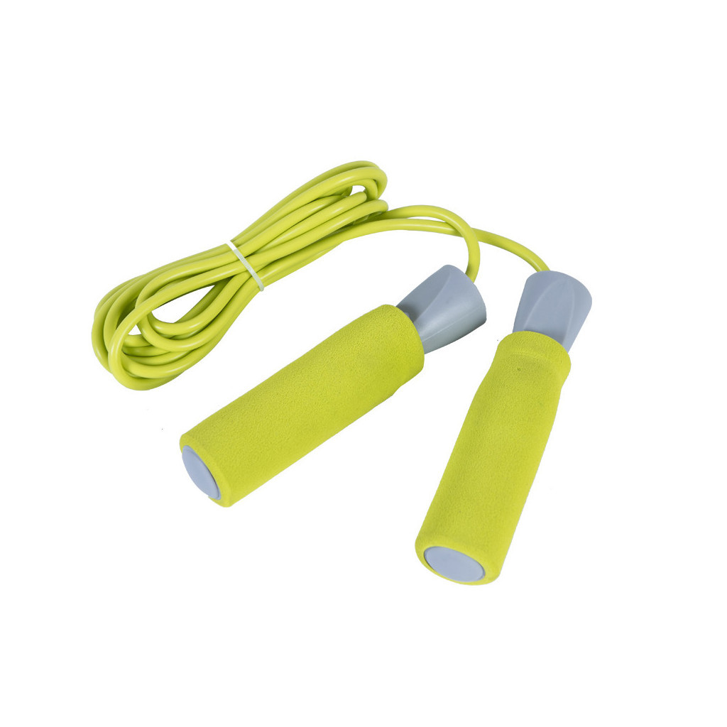 Скакалка LiveUp PVC Foam Handle Jump Rope LS3118 жовта 275x0.6см (6951376109320) - зображення 1