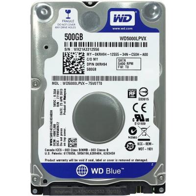 Жорсткий диск для ноутбука 2.5" 500GB WD (#WD5000LPVT-FR#) - зображення 1