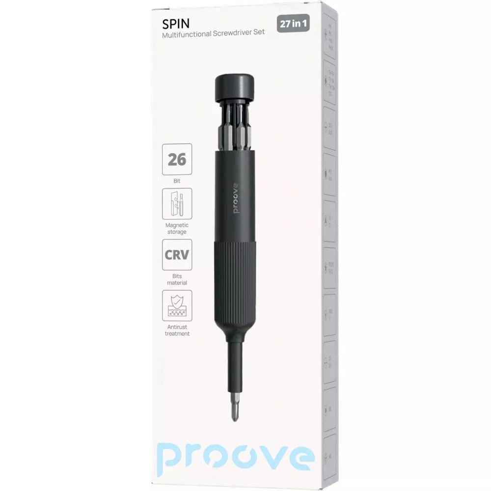 Набір викруток Proove Spin 27in1 MTSS27000003 Gray - изображение 5