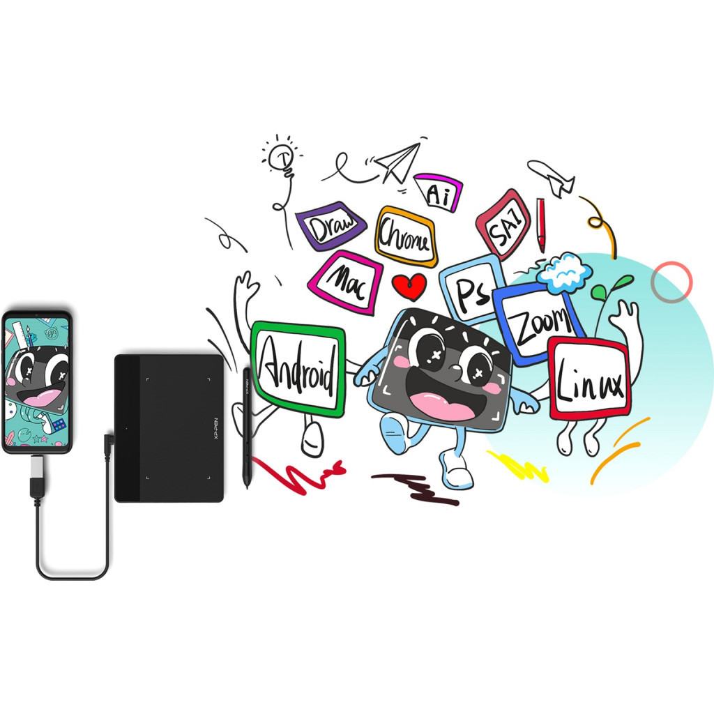 Графічний планшет XP-Pen Deco Fun Black (Deco Fun L_BK) - зображення 11