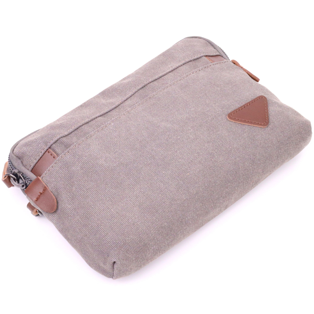 Сумка Vintage З текстилю Сіра (21259) - зображення 3