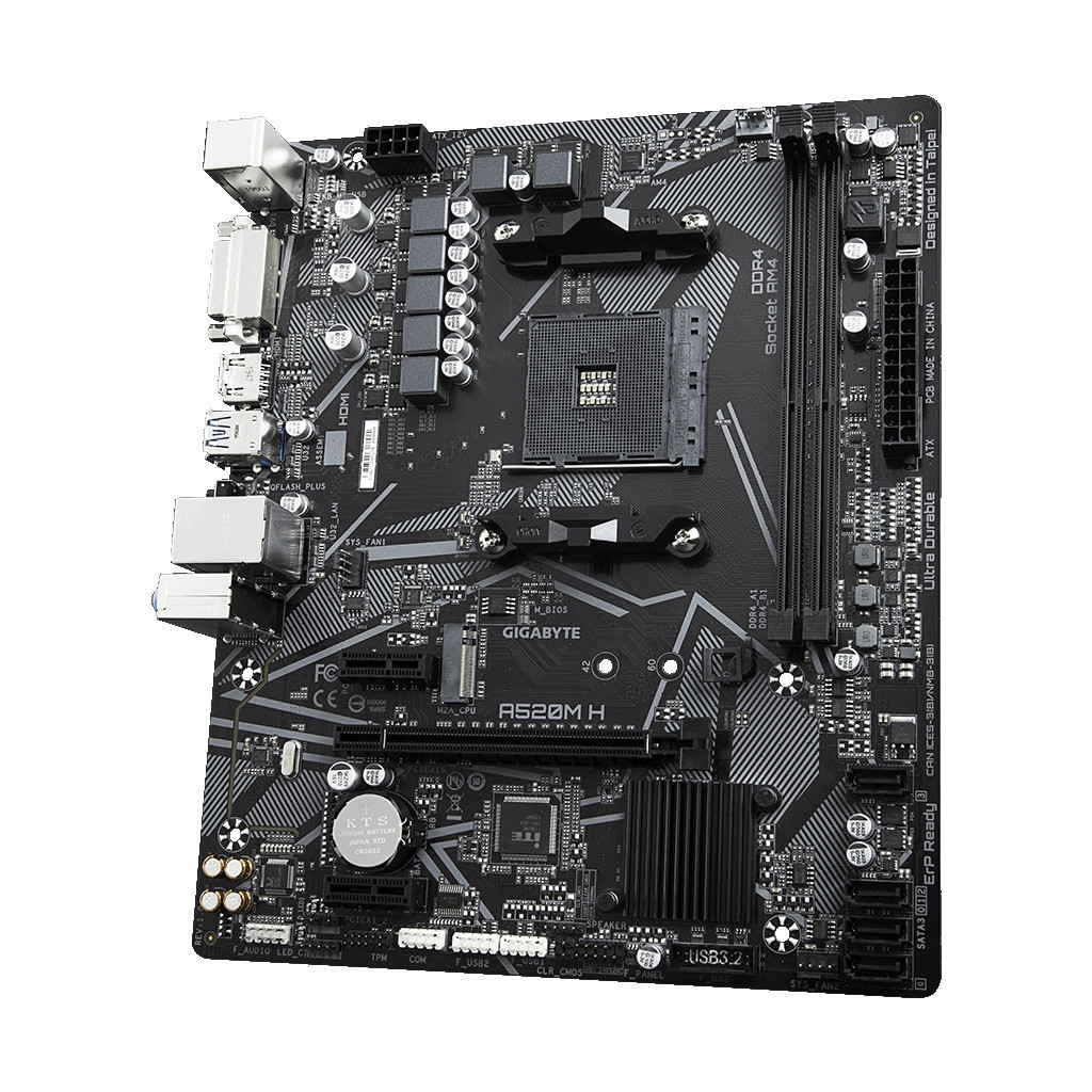 Материнська плата GIGABYTE A520M H - зображення 4