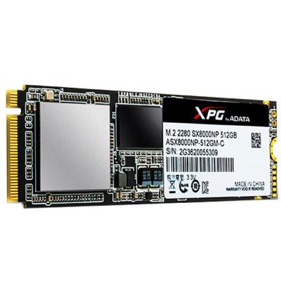 Накопичувач SSD M.2 2280 512GB ADATA (ASX8000NPC-512GM-C) - изображение 3