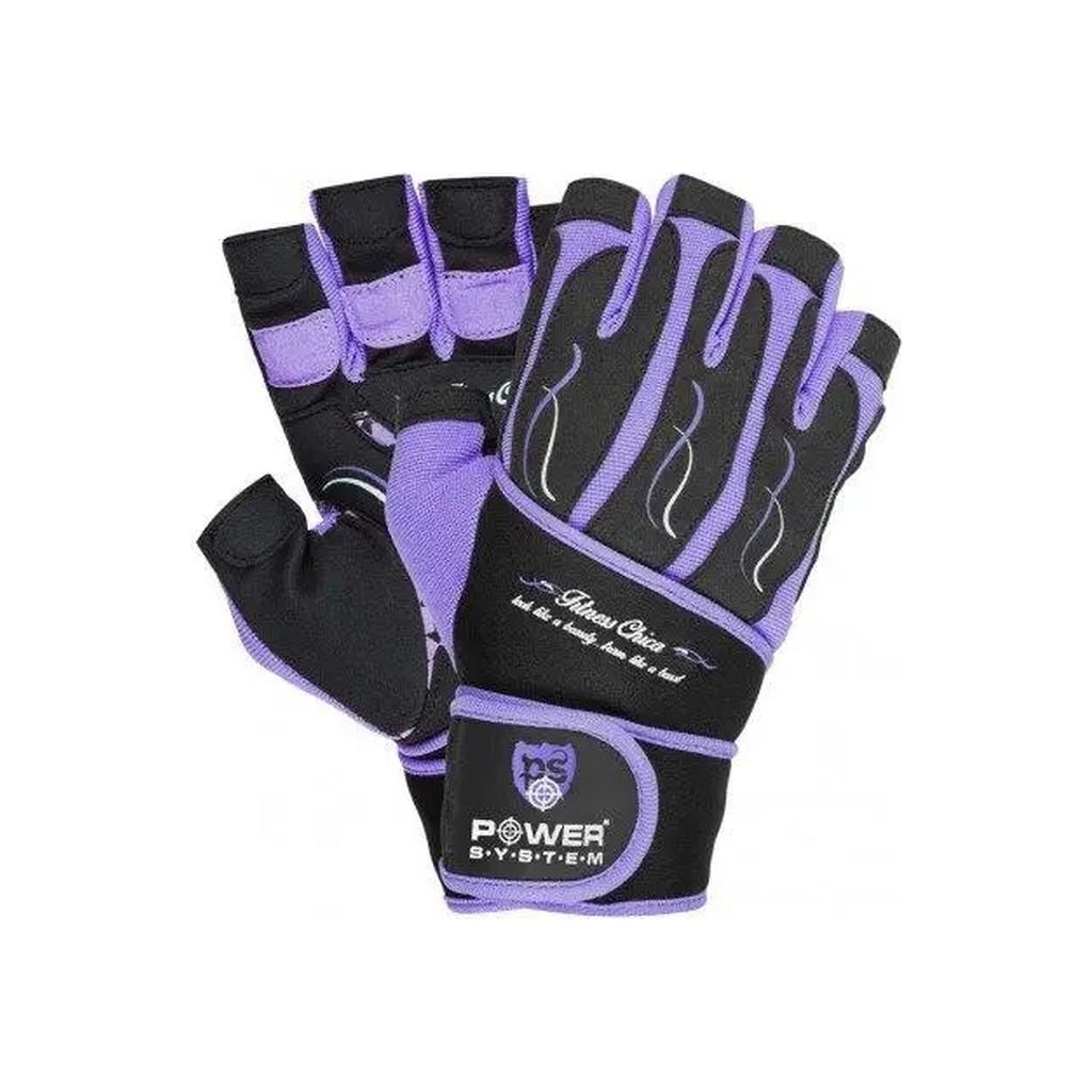 Рукавички для фітнесу Power System PS-2710 Fitness Chica Purple XS (PS-2710_XS_Purple) - зображення 1