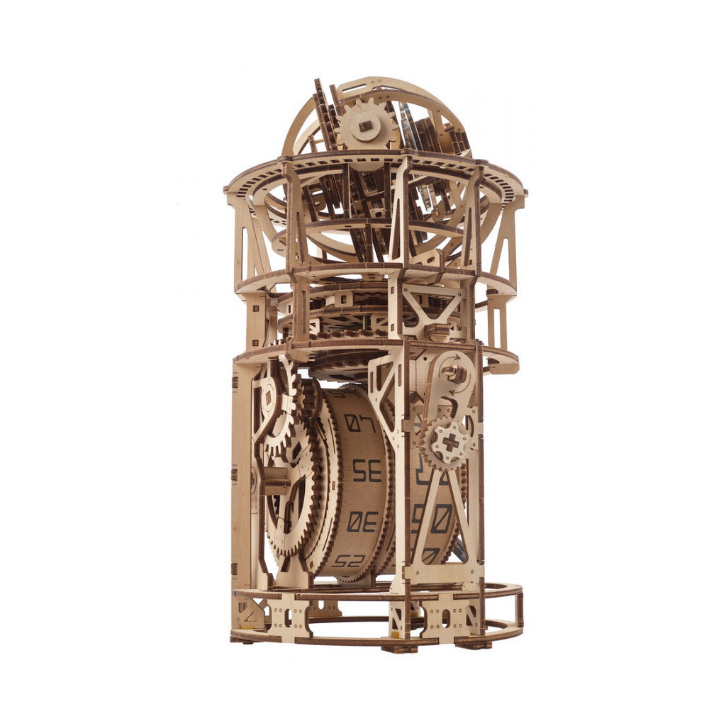 Конструктор Ugears Астроном. Настільний годинник із турбійоном (6337289) - зображення 3