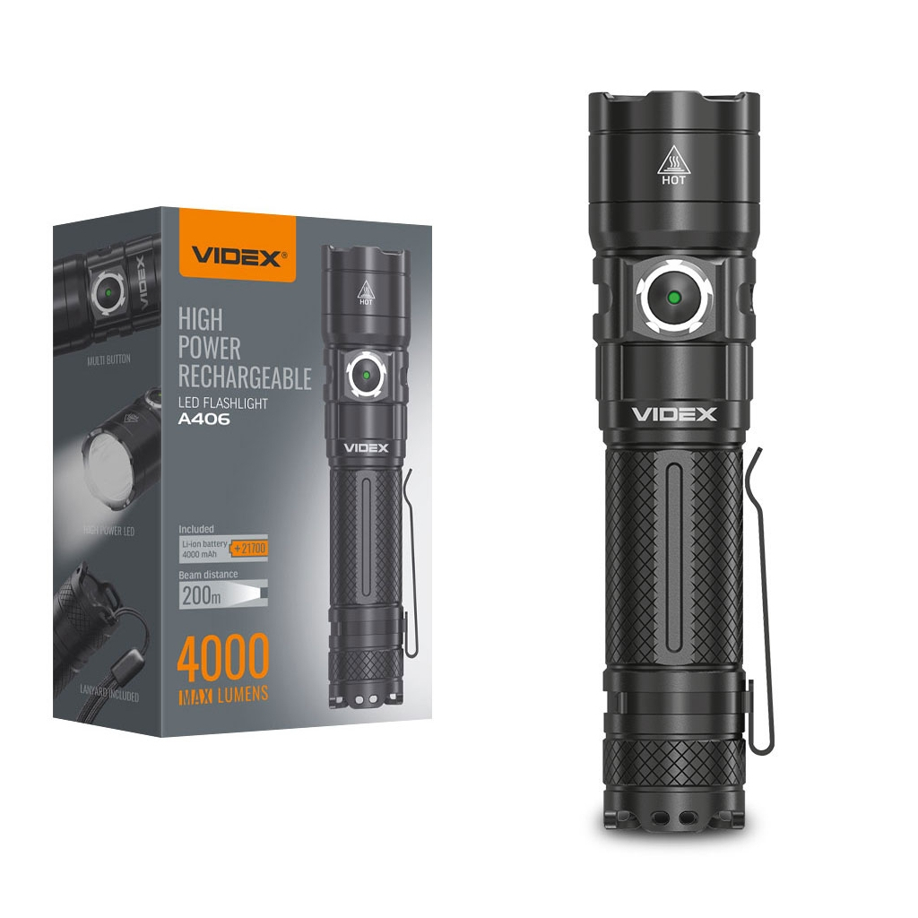 Ліхтар Videx 4000Lm 6500K (VLF-A406) - зображення 1