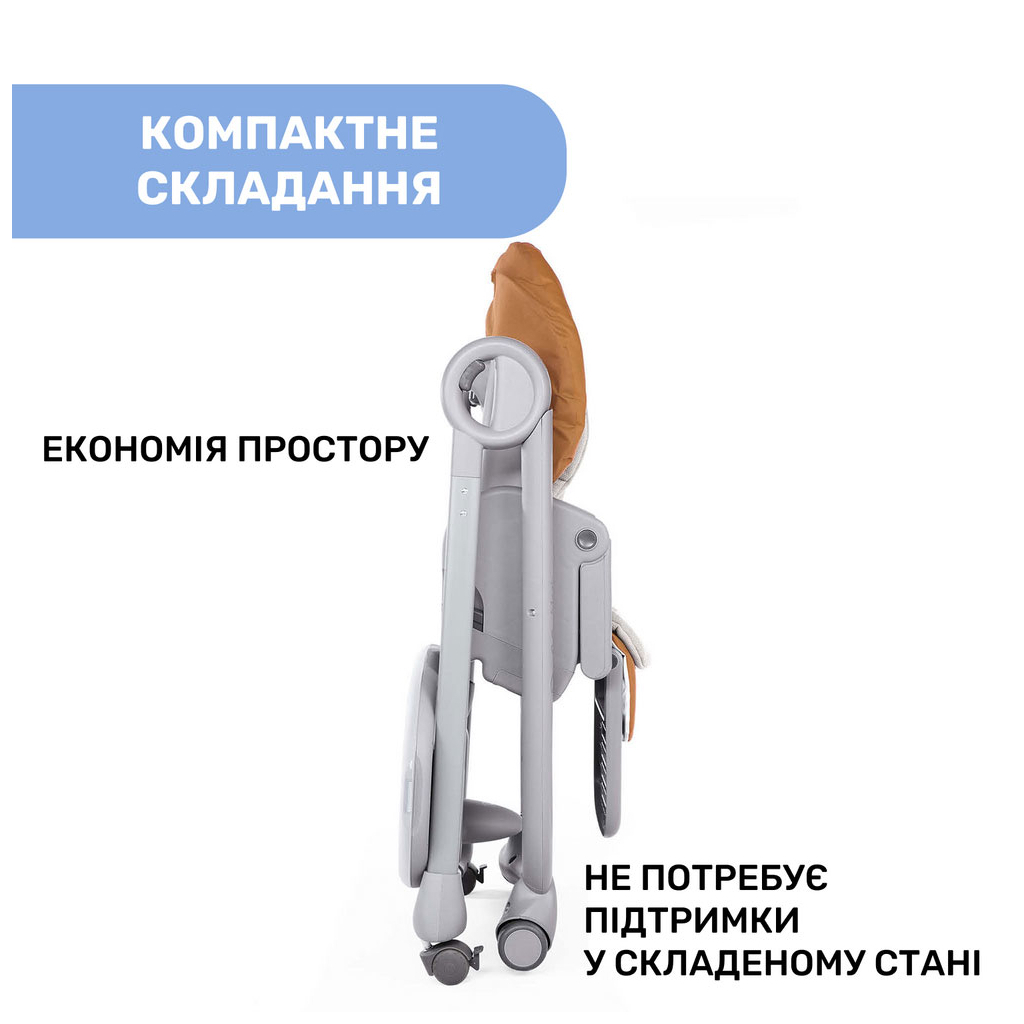 Стілець для годування Chicco Polly Magic Relax New, light gray (79502.61) - зображення 3