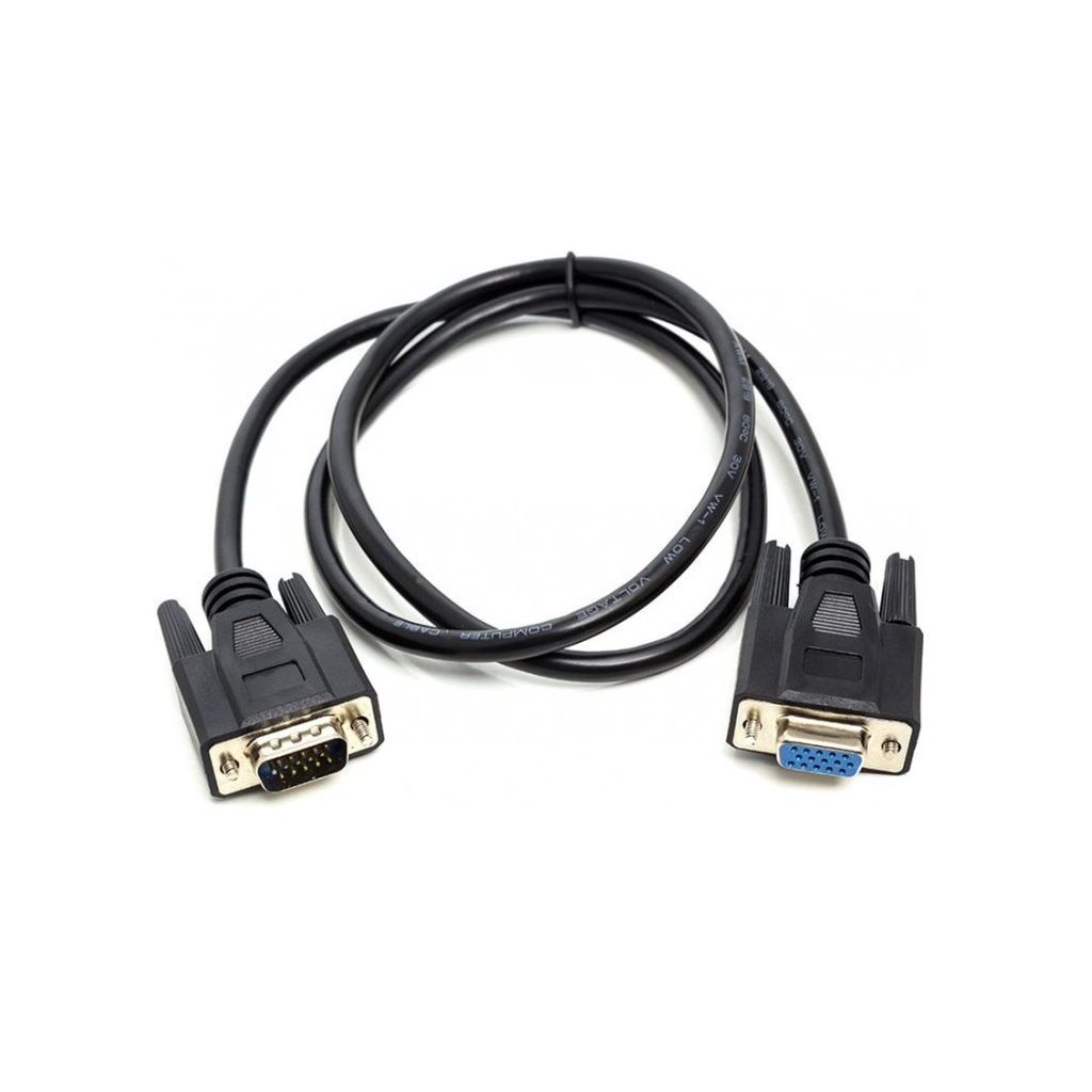 Кабель мультимедійний VGA M/F 1.0m PowerPlant (CA911967) - зображення 1