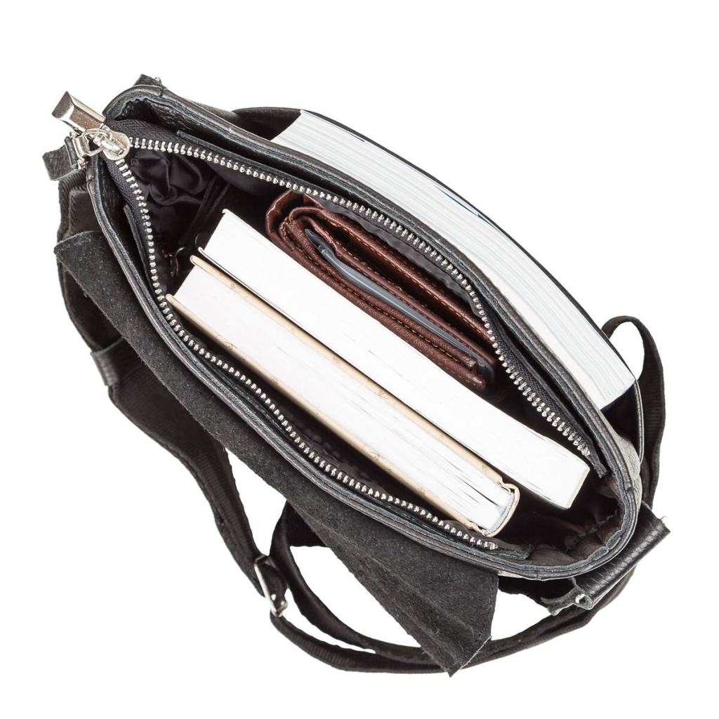 Сумка Shvigel З натуральної шкіри Чорна (11081) - зображення 6