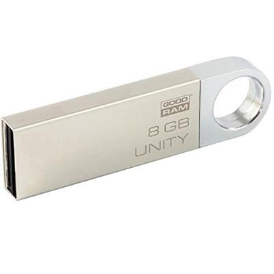 USB флеш накопичувач Goodram 8GB Unity Silver USB 2.0 (UUN2-0080S0R11) - зображення 1