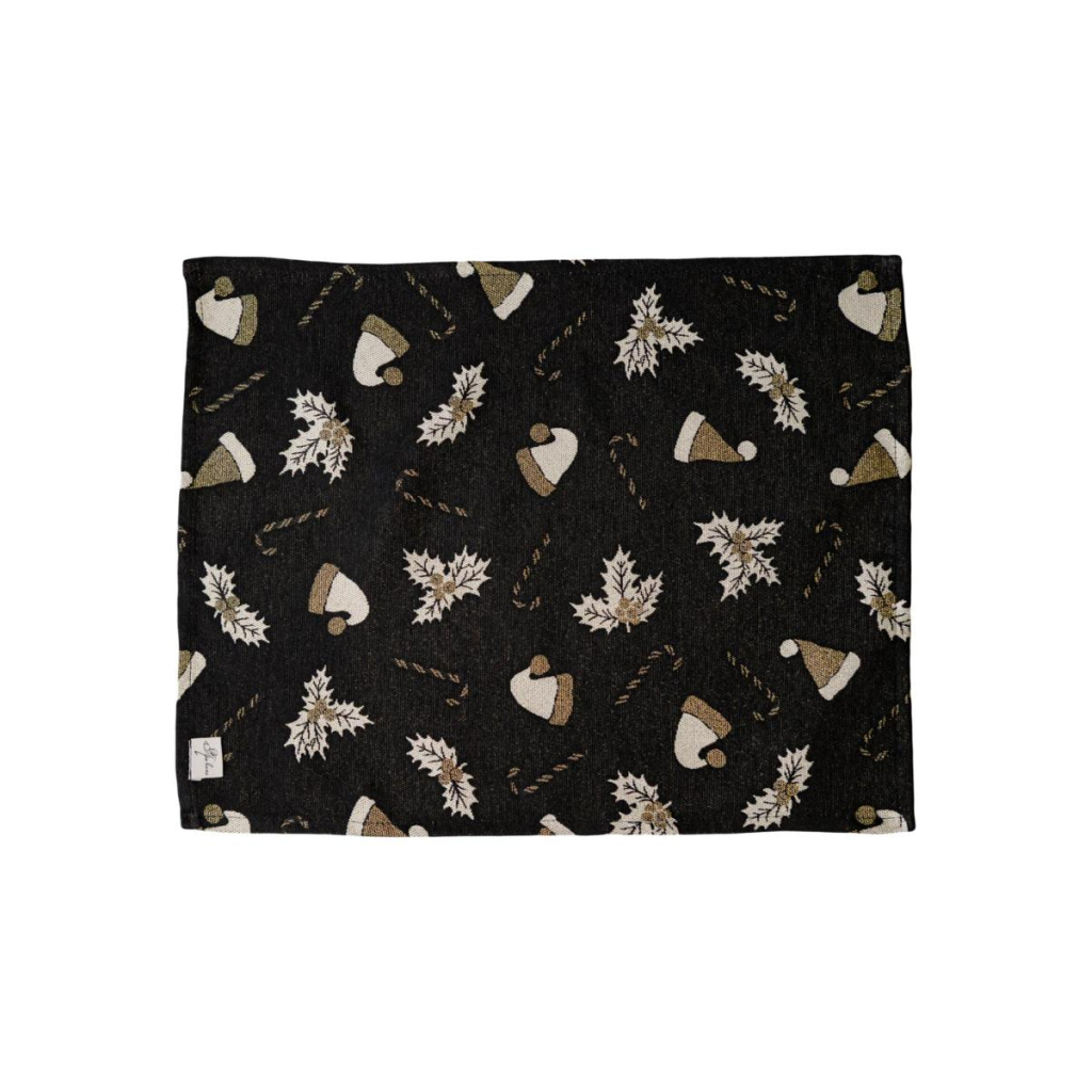 Серветка на стіл Прованс Шапочки на чорному 35х45 см (036448) - зображення 1