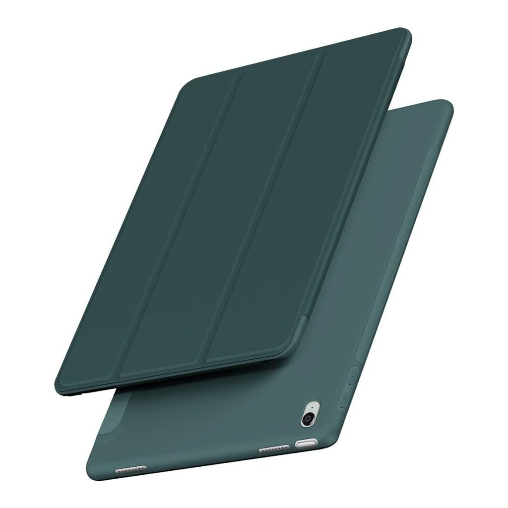 Чохол до планшета BeCover Tri Fold Soft TPU Silicone Apple iPad Air (4/5) 2020/2022 10.9" Dark Green (711130) - зображення 4