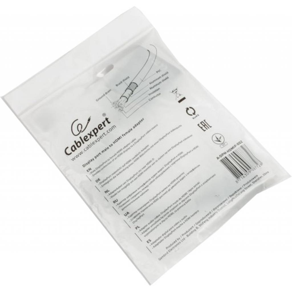 Перехідник DisplayPort to HDMI Cablexpert (A-DPM-HDMIF-002) - зображення 3
