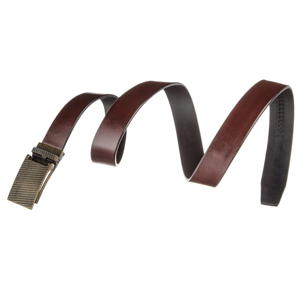 Ремінь Vintage З автоматичною латунною пряжкою Коричневий (20214) - зображення 3