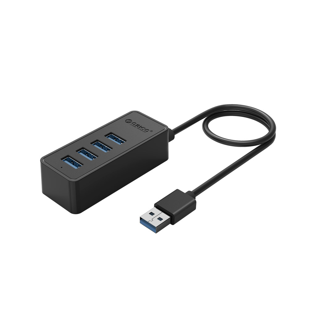 Концентратор Orico USB 3.0 4 ports (W5P-U3-100-BK-PR) (CA911264) - зображення 1